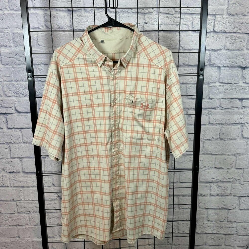Under Armour Drift Tide 2.0 Plaid Performance Shirt UPF 30 | Size XL